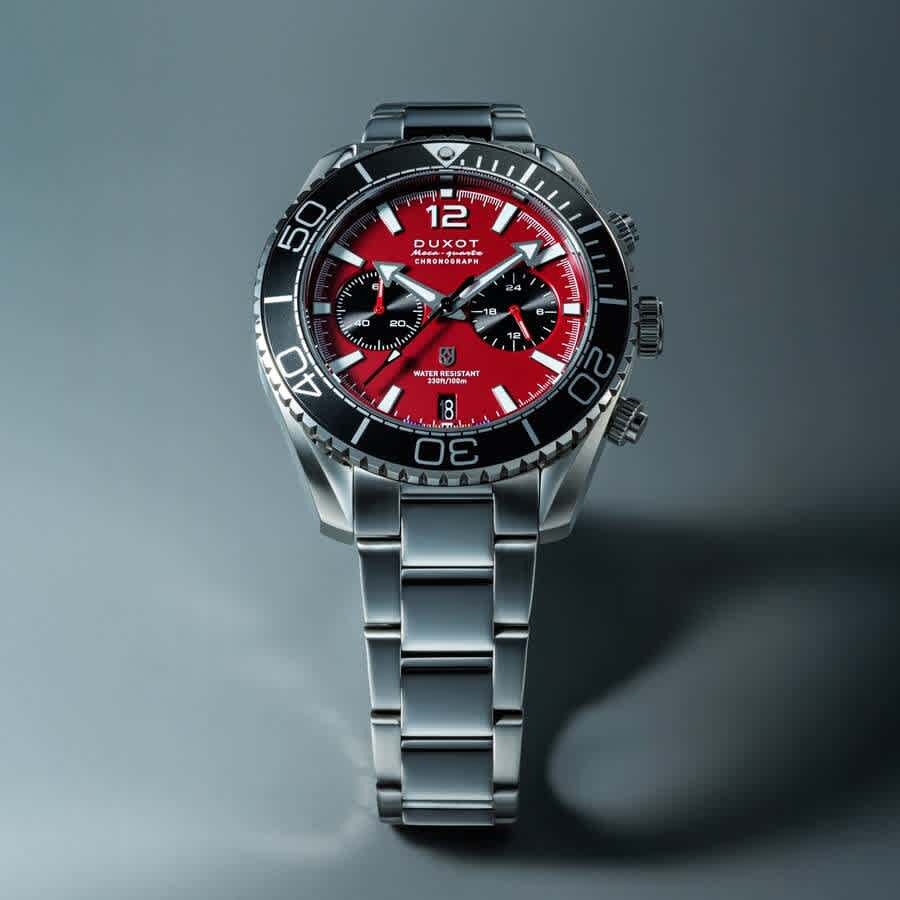 Duxot Tiburon Chronograph Quartz Red Dial Mens Watch DX-2062-22