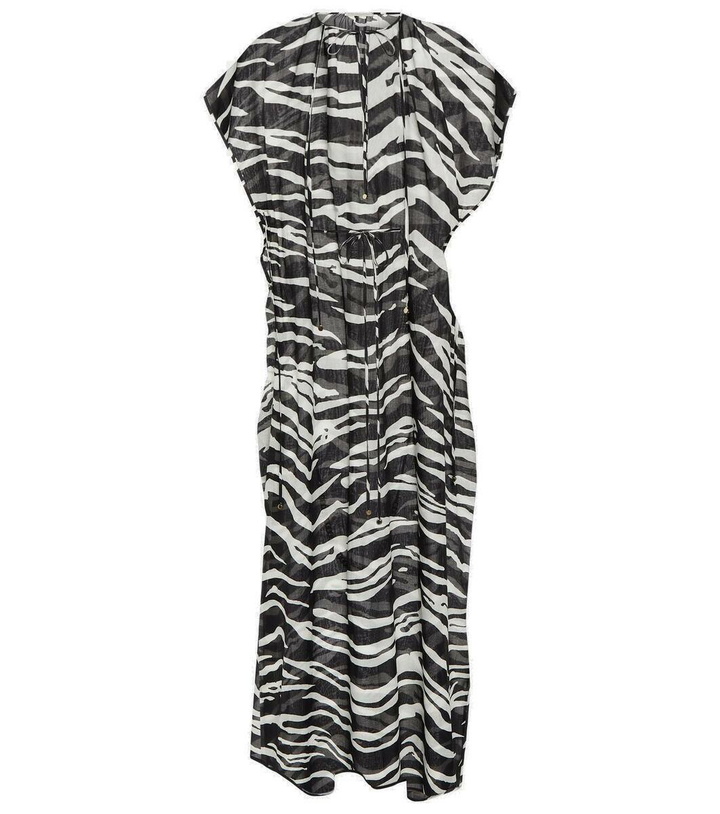 Photo: Stella McCartney Zebra-print cotton maxi dress
