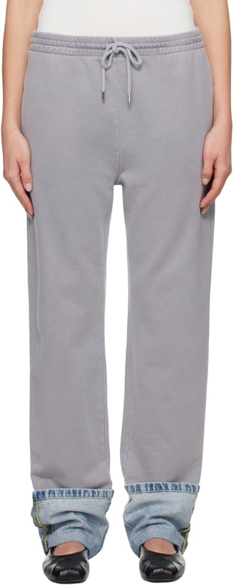 Photo: Moschino Jeans Gray Cotton Fleece Lounge Pants