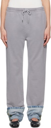 Moschino Jeans Gray Cotton Fleece Lounge Pants