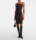 Courrèges Ribbed-knit cotton jersey midi dress