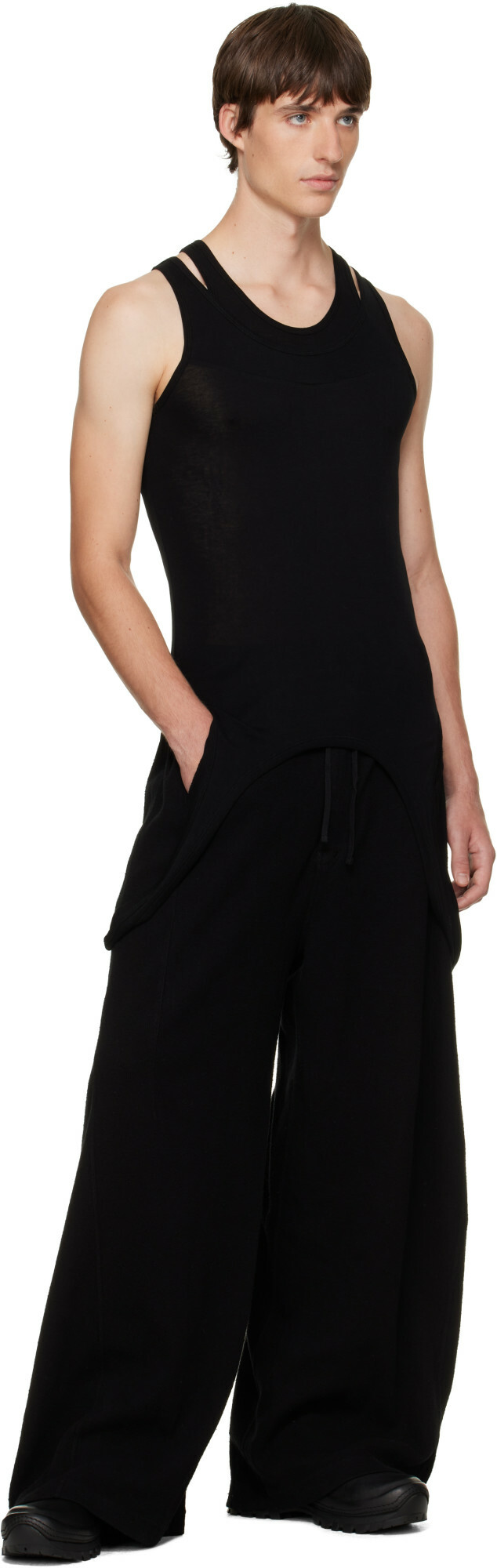 Julius Black Droid Tank Top