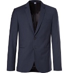 PS by Paul Smith - Slim-Fit Checked Wool-Blend Suit Jacket - Navy