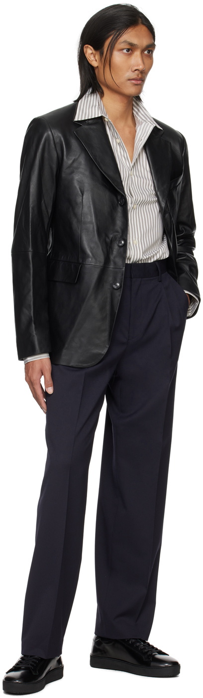 Tiger of Sweden Black Jrue Leather Jacket