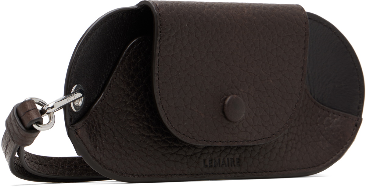 LEMAIRE Brown Bell Glasses Holder Pouch Lemaire