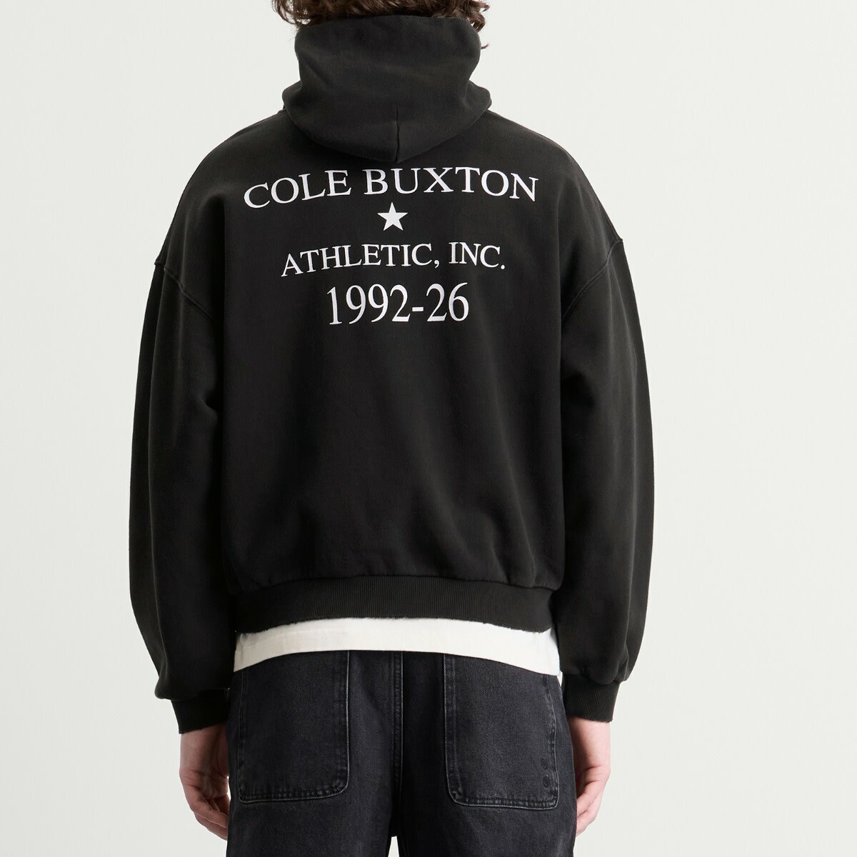Cole Buxton Men's Athletic Inc Hoodie in Vintage Black