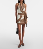 SIR Almara printed silk wrap dress