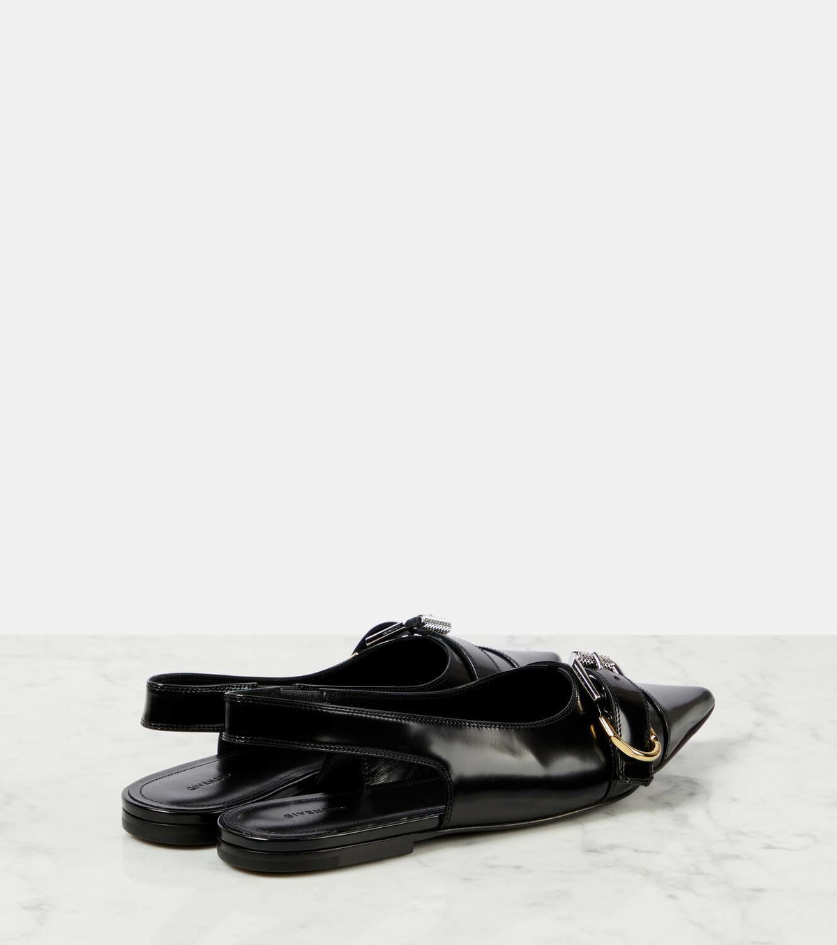 Givenchy Voyou leather slingback flats Givenchy