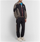 Flagstuff - Logo-Embroidered Colour-Block Shell Track Jacket - Men - Dark gray