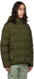 Stone Island Khaki Seamless Tunnel Down Jacket