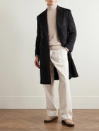 De Petrillo - Double-Breasted Cashmere-Felt Overcoat - Blue