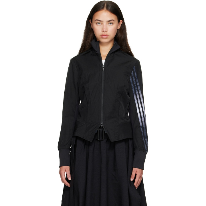 Photo: Y-3 Black Gradient 3-Stripes Nylon Track Jacket