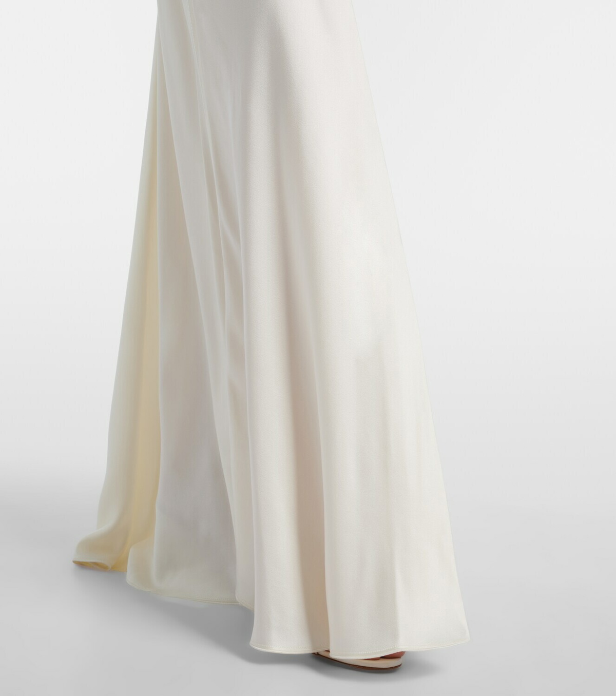 Victoria Beckham Posy draped crêpe satin gown