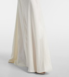 Victoria Beckham Posy draped crêpe satin gown