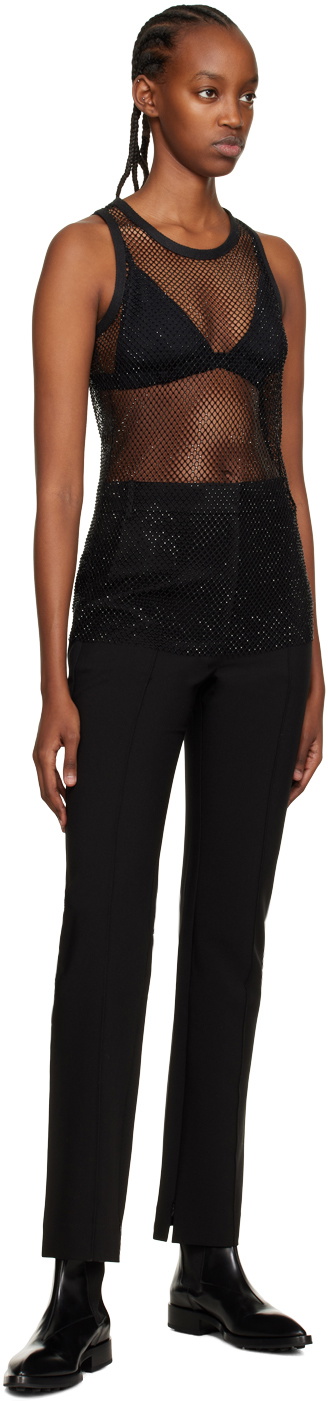 Olēnich Black Crewneck Tank Top