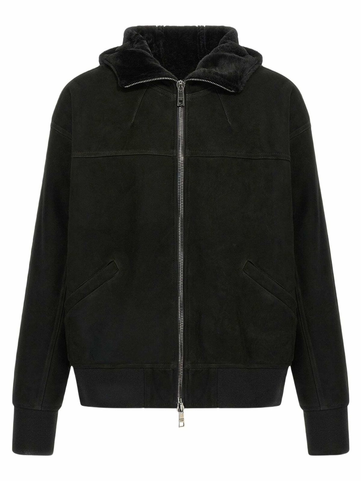 GIORGIO BRATO Brushed Leather Bomber Jacket Giorgio Brato