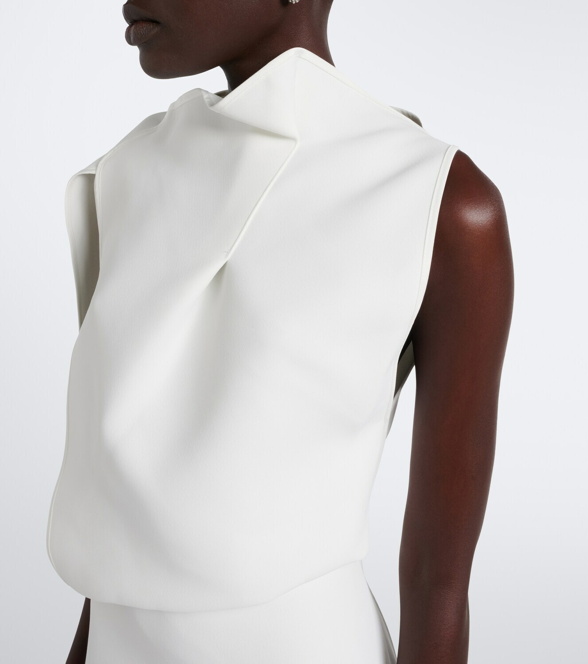 Maticevski Prosper asymmetric draped midi dress