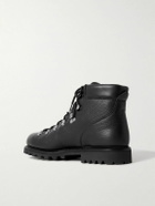 MORJAS - Full-Grain Leather Hiking Boots - Black