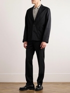 A.P.C. - Luc Unstructured Wool and Cotton-Blend Twill Suit Jacket - Black