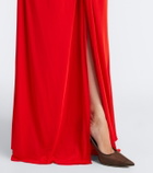 Alex Perry Gathered ruched jersey gown