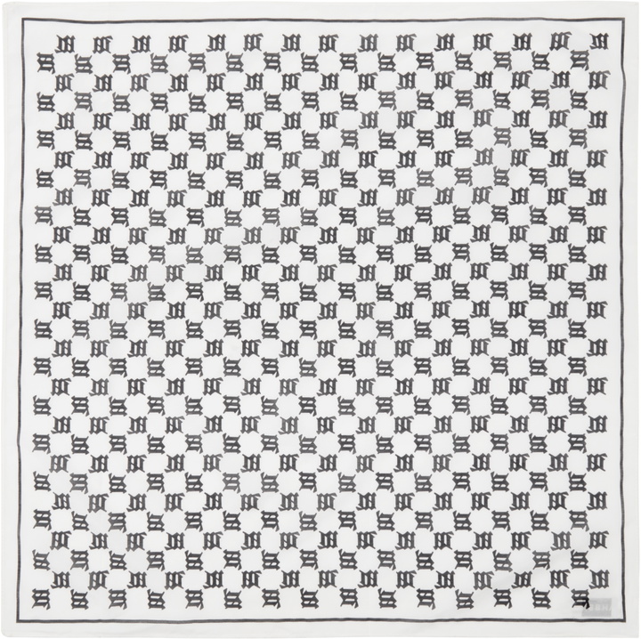 Photo: MISBHV White Monogram Bandana Scarf