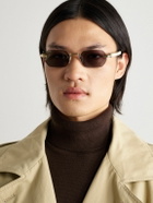 Cartier Eyewear - Frameless Gold-Tone and Horn Sunglasses