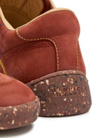 Gabriela Hearst Ohio Speckled Nubuck Sneakers Burgundy