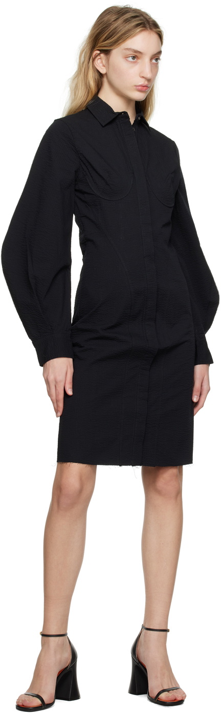 Marques Almeida Black Corset Minidress