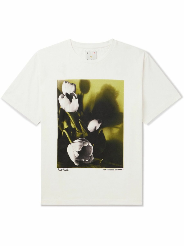 Photo: Pop Trading Company - Paul Smith Printed Cotton-Jersey T-Shirt - White