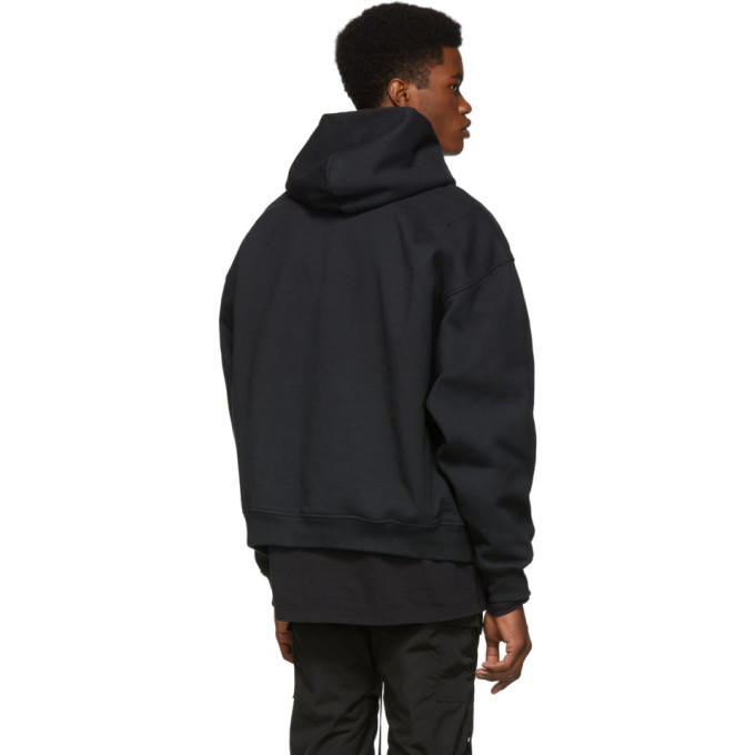 Fear of God Black Everyday Henley Hoodie Fear Of God