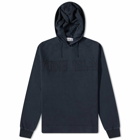 Stone Island Men's Embroided Logo Popover Hoody in Navy