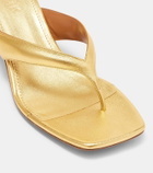 Paris Texas Portofino 55 metallic leather thong sandals