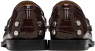 GANNI Brown Studded Loafers