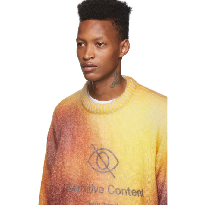 Palm Angels Multicolor Sensitive Content Sweater Palm Angels