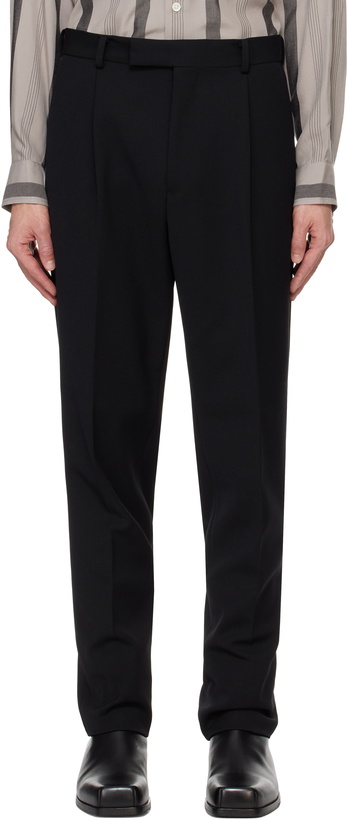 Photo: WACKO MARIA Black Pleated Trousers