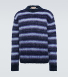 Marni - Striped mohair-blend sweater