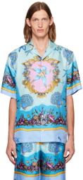 Versace Blue Trésor De La Mer Shirt