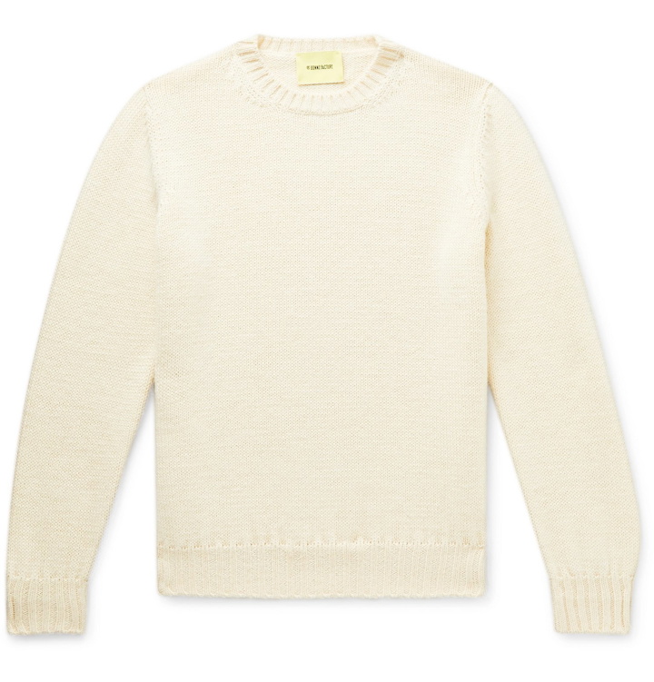 Photo: De Bonne Facture - Wool and Alpaca-Blend Sweater - Neutrals