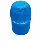 Sporty & Rich Men's Cursive Logo Cap in Royal Blue/White