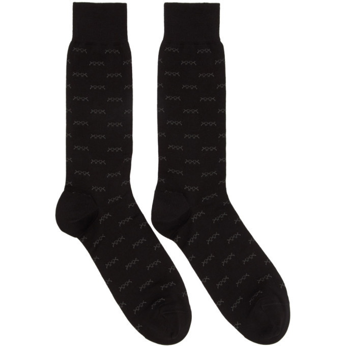 Photo: Ermenegildo Zegna Black Iconic Triple X Socks