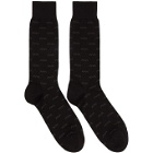 Ermenegildo Zegna Black Iconic Triple X Socks