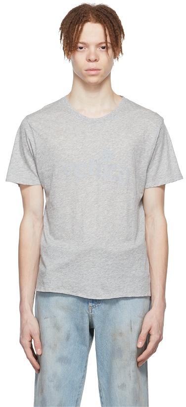 Photo: ERL Gray Cotton T-Shirt