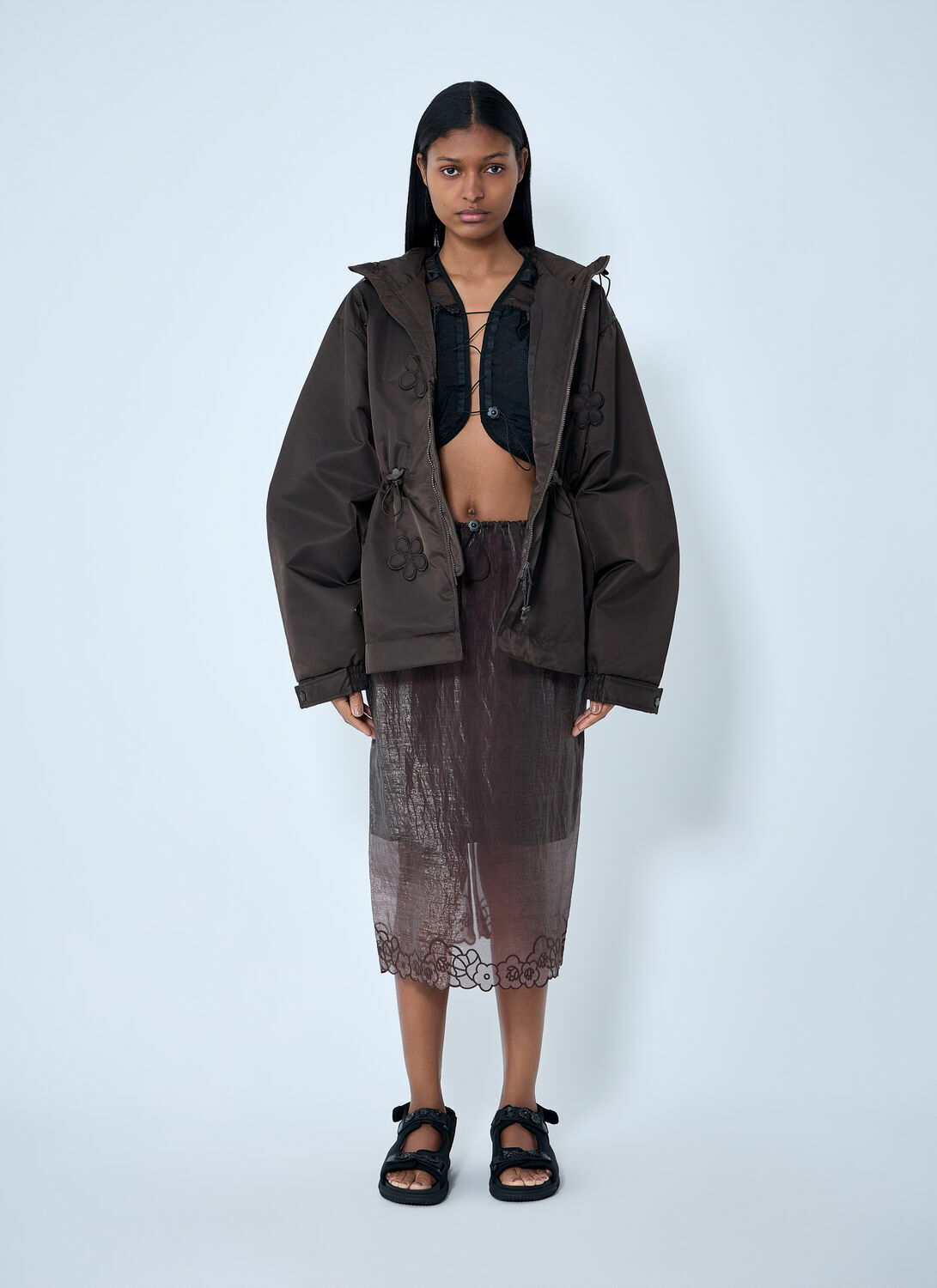 Cecilie Bahnsen Embroidered Hooded Jacket