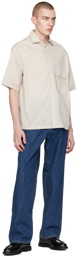 Emporio Armani Beige Pocket Shirt