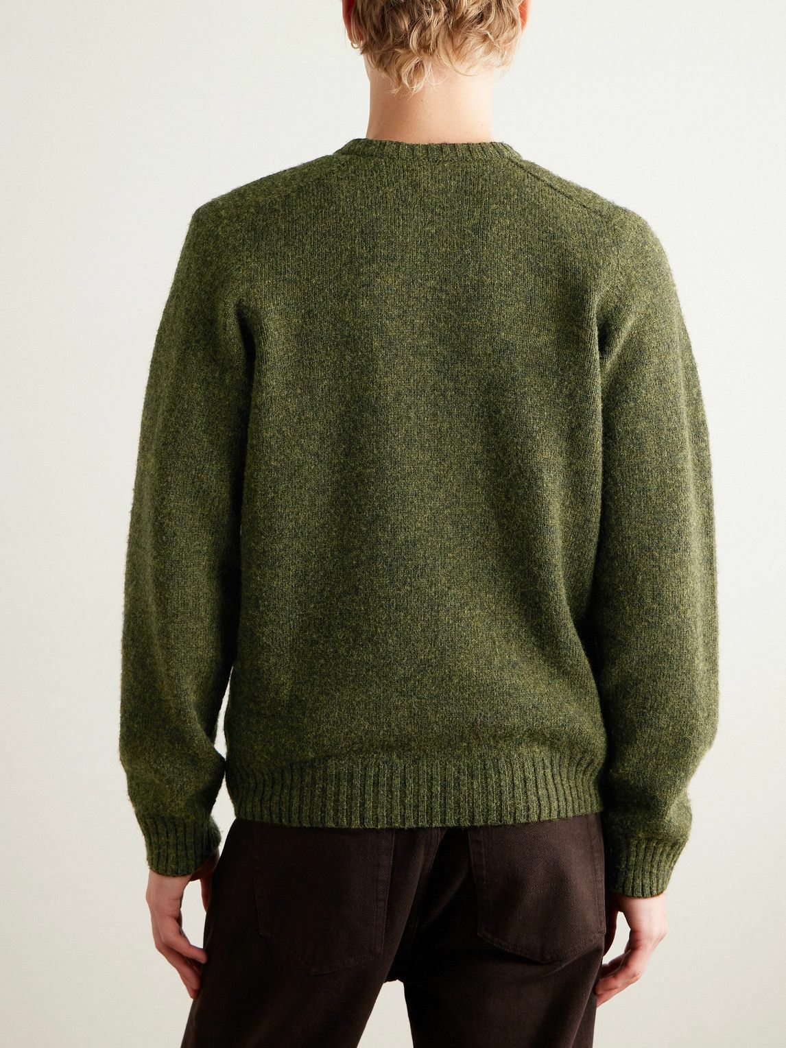Noah - Shetland Wool Sweater - Green