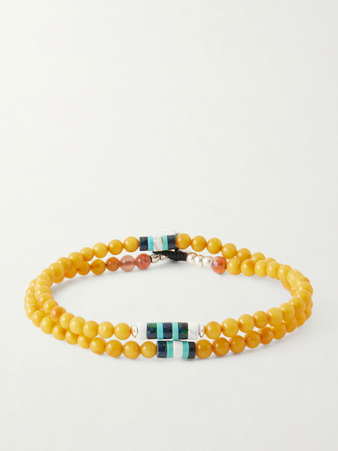 Mikia - Sterling Silver Multi-Stone Beaded Bracelet