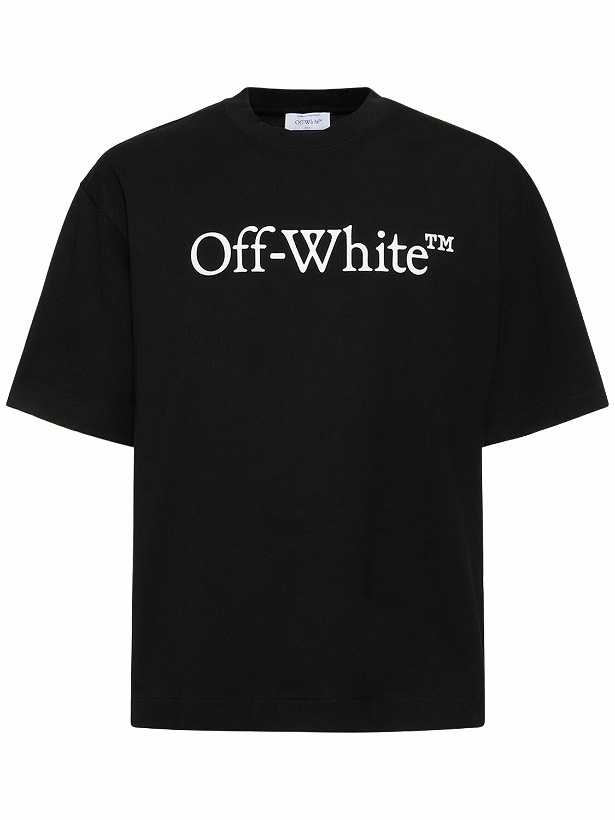 Photo: OFF-WHITE - Big Bookish Skate Cotton T-shirt
