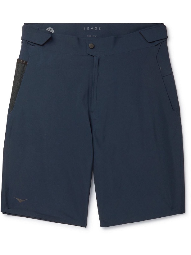 Photo: Sease - Comfort Stretch-Shell Shorts - Blue