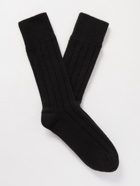 BOTTEGA VENETA - Ribbed Cashmere Socks - Black