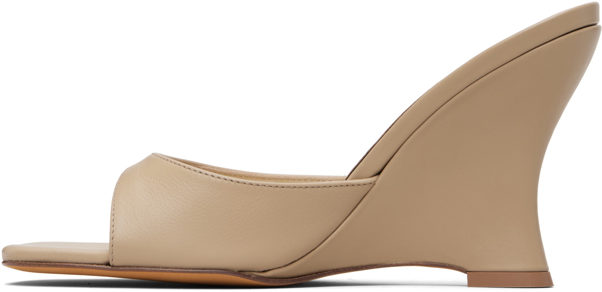 Maryam Nassir Zadeh Beige Lido Wedge Heeled Sandals